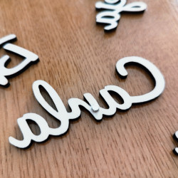 Marcasitios nombre 4 mm con imán